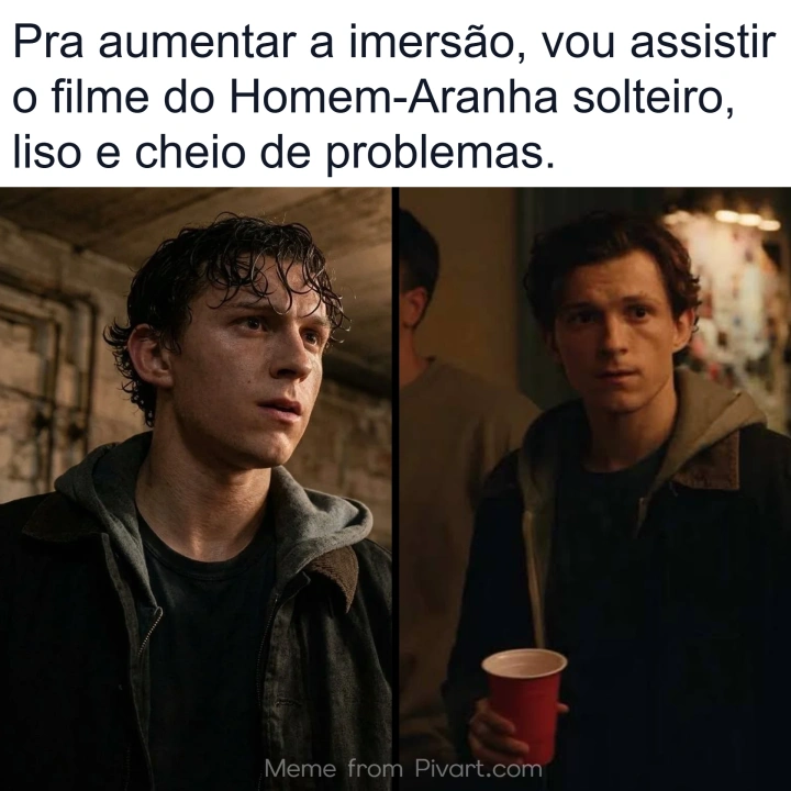 Preview de Meme editavel do filme Homem-Aranha Um Novo Dia