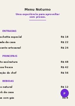 Preview de Menu Noturno 03